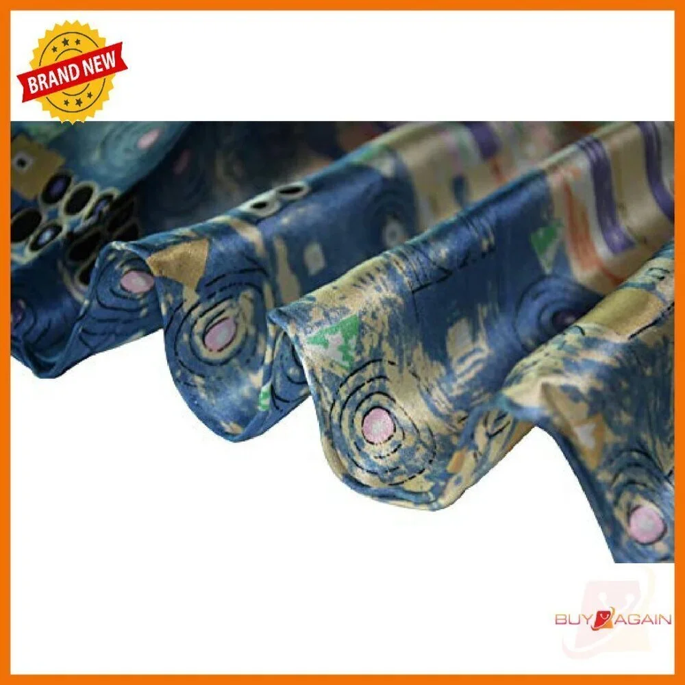 Premium Silk Scarf Shawl Wrap 41x160cm Hand-Hemmed Luxury Accessory